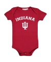 TWO FEET AHEAD BABY BOYS AND GIRLS CRIMSON INDIANA HOOSIERS ARCH & LOGO BODYSUIT