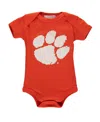 Two Feet Ahead Baby Boys And Girls Orange Clemson Tigers Big Logo Bodysuit In Orange