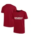 Two Feet Ahead Big Boys Cardinal Arkansas Razorbacks Crew Neck T-shirt In Cardinal