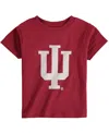 Two Feet Ahead Boys And Girls Toddler Crimson Indiana Hoosiers Big Logo T-shirt In Crimson