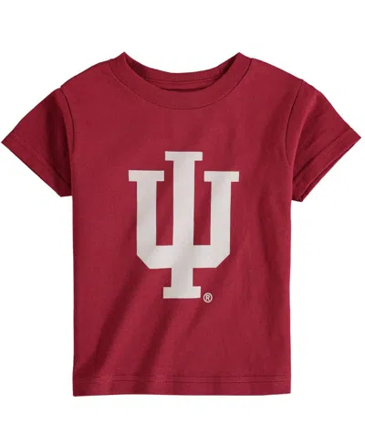 Two Feet Ahead Babies' Boys And Girls Toddler Crimson Indiana Hoosiers Big Logo T-shirt