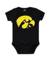 Two Feet Ahead Infant Boys And Girls Black Iowa Hawkeyes Big Logo Bodysuit In Black