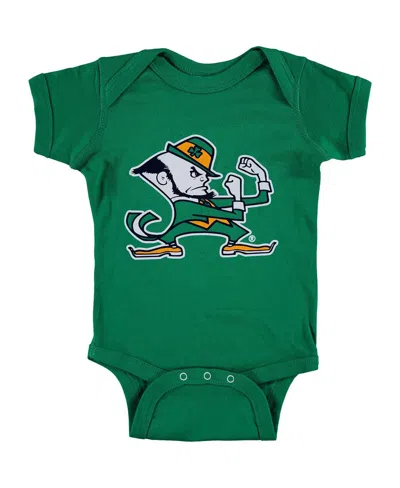 Two Feet Ahead Babies' Infant Boys And Girls Kelly Green Notre Dame Fighting Irish Big Logo Bodysuit