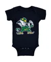Two Feet Ahead Infant Boys And Girls Navy Notre Dame Fighting Irish Big Logo Bodysuit In Navy