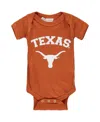 Two Feet Ahead Infant Boys And Girls Texas Orange Texas Longhorns Arch And Logo Bodysuit In Texas Orange