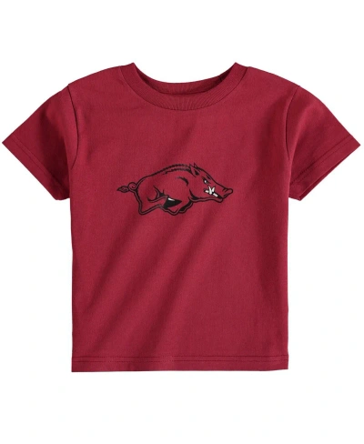 Two Feet Ahead Babies' Toddler Boys And Girls Cardinal Arkansas Razorbacks Big Logo T-shirt