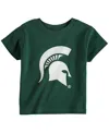Two Feet Ahead Toddler Boys And Girls Green Michigan State Spartans Big Logo T-shirt In Green