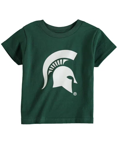 Two Feet Ahead Babies' Toddler Boys And Girls Green Michigan State Spartans Big Logo T-shirt