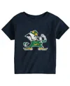 Two Feet Ahead Toddler Boys And Girls Navy Notre Dame Fighting Irish Big Logo T-shirt In Navy