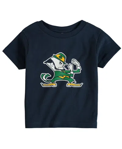 Two Feet Ahead Babies' Toddler Boys And Girls Navy Notre Dame Fighting Irish Big Logo T-shirt