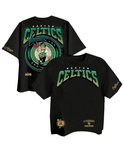 Two Hype Men's Black Boston Celtics Drip Dime Collection Premium T-shirt