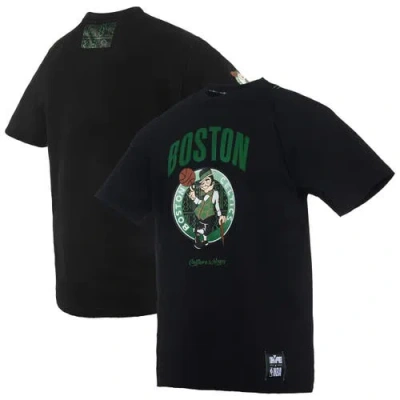 Two Hype Nba X   Black Boston Celtics Culture & Hoops Collection Premium T-shirt