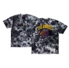 TWO HYPE UNISEX NBA X TWO HYPE  BLACK LOS ANGELES LAKERS CULTURE & HOOPS TIE-DYE T-SHIRT