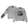 TWO HYPE UNISEX NBA X TWO HYPE  HEATHER GRAY LOS ANGELES LAKERS CULTURE & HOOPS HEAVYWEIGHT PULLOVER SWEATSHI