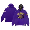 TWO HYPE UNISEX NBA X TWO HYPE  PURPLE LOS ANGELES LAKERS CULTURE & HOOPS HEAVYWEIGHT PULLOVER HOODIE