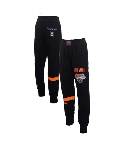 Two Hype X Nba Men's Black New York Knicks Culture Hoops Collection Premium Jogger Pants