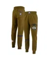 Two Hype X Nba Men's Olive Los Angeles Lakers Culture Hoops Collection Premium Jogger Pants In Olive
