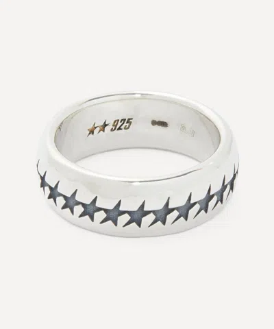 Two Jeys Mens Silver Icon 1 Band Ring