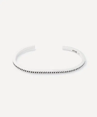 Two Jeys Mens Silver Icon Monogram Bangle Bracelet