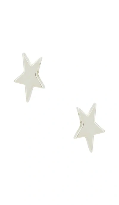 Two Jeys Star Stud Earrings In Plata