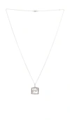 Two Jeys Stoned Icon Necklace In Plata