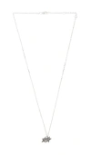 Two Jeys Tilted Necklace In Silver