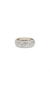 Two Jeys Ring Zebra In Metallic Silver