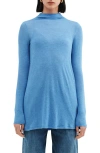 Two Lines By Marcella Athens Long Sleeve Tunic In Azure Blue