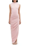 Two Lines By Marcella Copenhagen Sleeveless Gown In Baby Pink