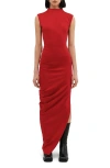 Two Lines By Marcella Copenhagen Sleeveless Gown In Red