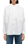 Two Lines By Marcella Lima Cotton Poplin Button-up Shirt In Optic White