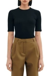 Two Lines By Marcella Seneca Knit Top In Black
