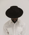 Two Roads Hat Co. Clarksdale Teardrop Crown Fedora In Black