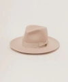 Two Roads Hat Co. Delmar Distressed Felt Fedora In Ivory