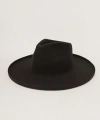 Two Roads Hat Co. Five Points Wide Brim Fedora Hat In Black