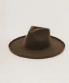 Two Roads Hat Co. Five Points Wide Brim Fedora Hat In Forest Green