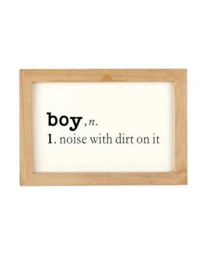 Two's Company Boys Noise With Dirt On It Wall Art In One Color In Neutral
