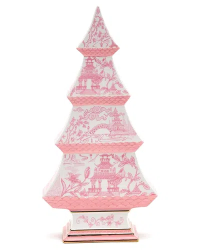 Two's Company Chinoiserie Pastel Pink Tree