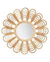 TWO'S COMPANY TWO'S COMPANY FLOWER SHAPED WALL MIRROR