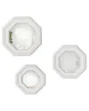 TWO'S COMPANY TWO'S COMPANY OCTAGON SET OF 3 HANGING WALL MIRRORS
