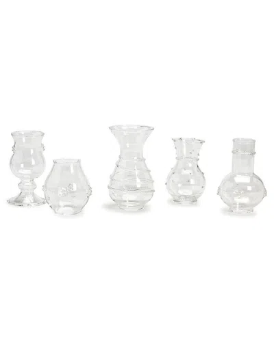 Two's Company Verre Set Of 5 Bud Vases In No Color