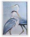 TWO'S COMPANY TWO'S COMPANY WATER BIRD WALL ART IN HAND-CRAFTED RATTAN FRAME