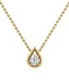 Two Souls, One Love Diamond Tear-shape 18" Pendant Necklace (1/3 Ct. T.w.) In 14k White Or Yellow Gold