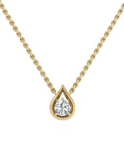 Two Souls, One Love Diamond Tear-shape 18" Pendant Necklace (1/5 Ct. T.w.) In 14k White Or Yellow Gold