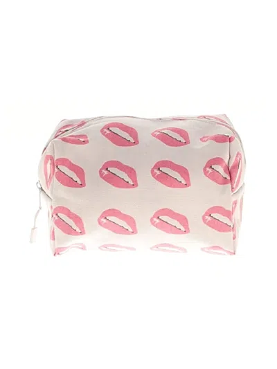 Pre-owned Two To Five Designs Makeup Bag In White