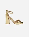 Two Twin Hearts Women's Kristy Sandal In Golden In Gold