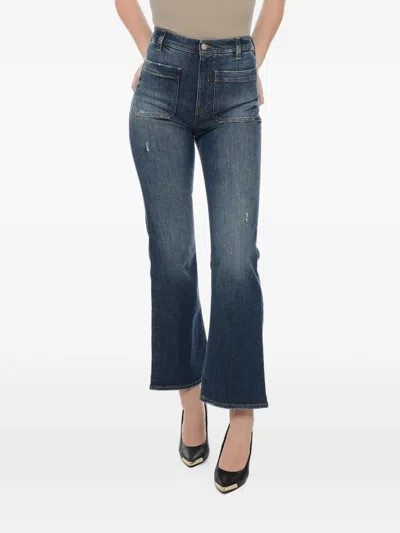 Two Women Two Men Gerbera Patch-pocket Jeans In Blue