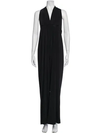 Pre-owned Twobirds Halterneck Jumpsuit W/ Tags In Black