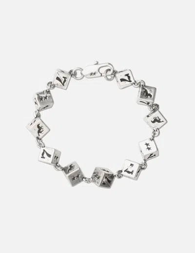 Twojeys All-round Dice Bracelet In Silver