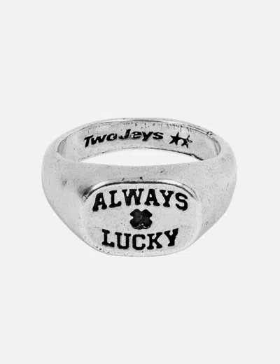 Twojeys Always Lucky Signet Ring